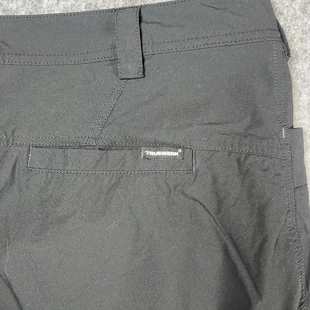 Truewerk T1 Werkpant 44x30 Black Outdoors Cargo Tech Workwear Minimalist Utility